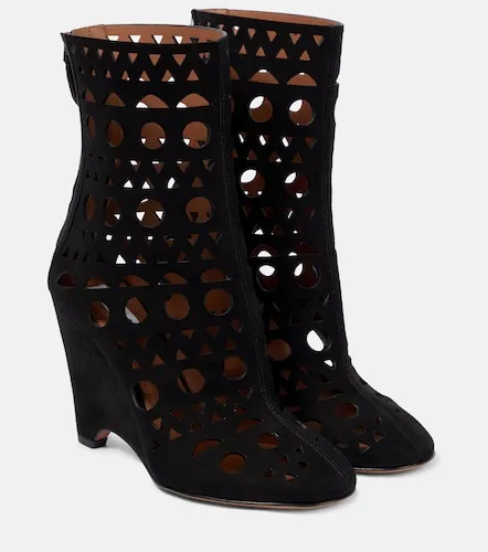 Vienne suede wedge ankle boots - Alaia - Modalova
