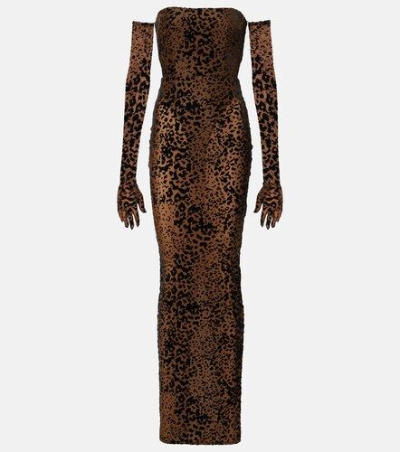 Leopard-print corset gown - Alex Perry - Modalova