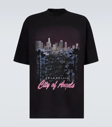 Printed cotton jersey T-shirt - Balenciaga - Modalova
