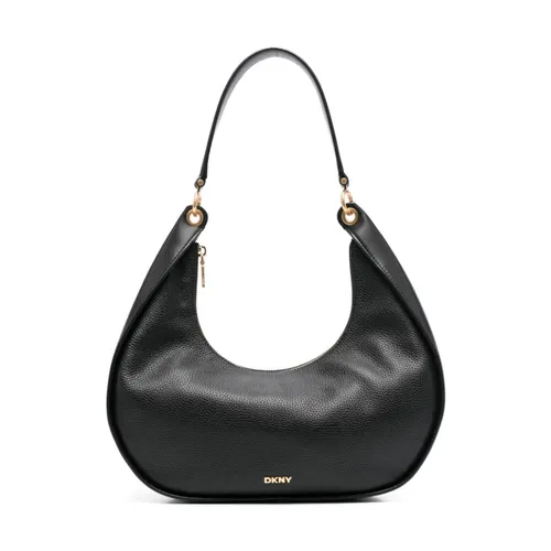 Black Leather Casual Shoulder Bag - Dkny - Modalova