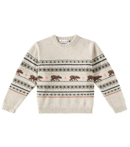 Grande jacquard wool sweater - Bonpoint - Modalova