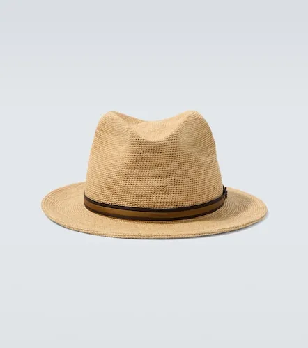Argentina crochet straw fedora - Borsalino - Modalova