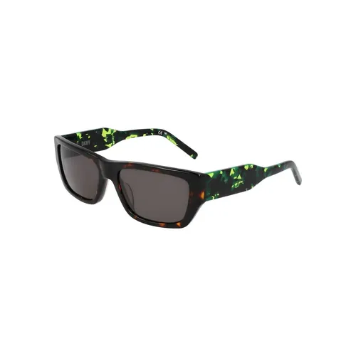 Brown Acetate Sunglasses with Grey Lenses - Dkny - Modalova