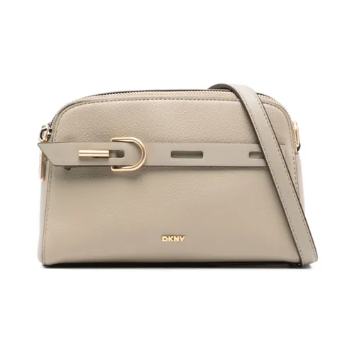Brown Leather Crossbody Bag - Dkny - Modalova