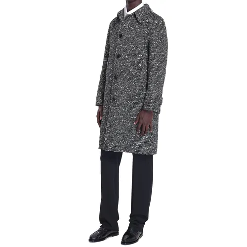 Céline Camden Wool Tweed Coat Mohair Polyamide - Men - Celine - Modalova