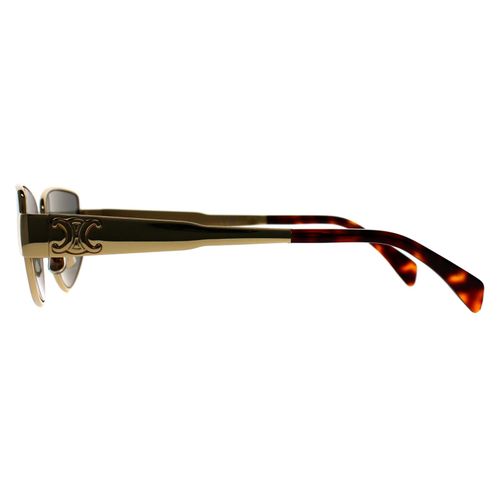 Sunglasses Metal Triomphe CL40293U 30N Shiny Endura Green - Size One Size - Celine - Modalova