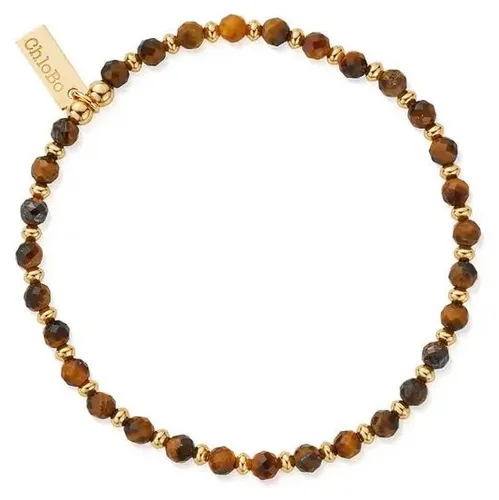 GBTEMDM MAN Tiger Eye Mini Disc Bracelet - Gold Jewellery - ChloBo - Modalova