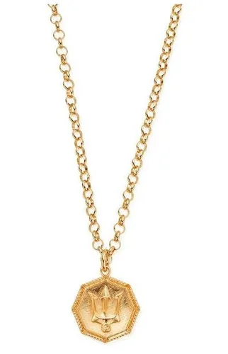 GCBEL3C032M MAN Belcher Chain Trident Necklace - Gold Jewellery - ChloBo - Modalova