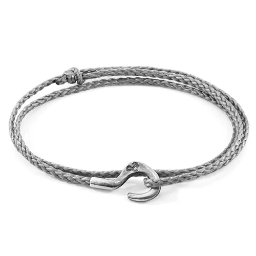 Classic Charles Silver and Rope SKINNY Bracelet - ANCHOR & CREW - Modalova