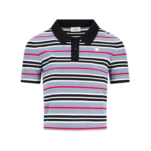 Cropped Polo Triomphe Top - Celine - Modalova