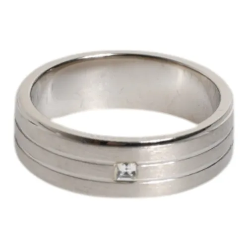 Crystal DG Logo Silver Tone Ring - Dolce & Gabbana - Modalova