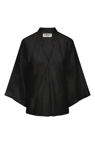 DAISY Corn Wrap Top - Black, SIZE 3 / UK 12 / EUR 40 - KOMODO - Modalova