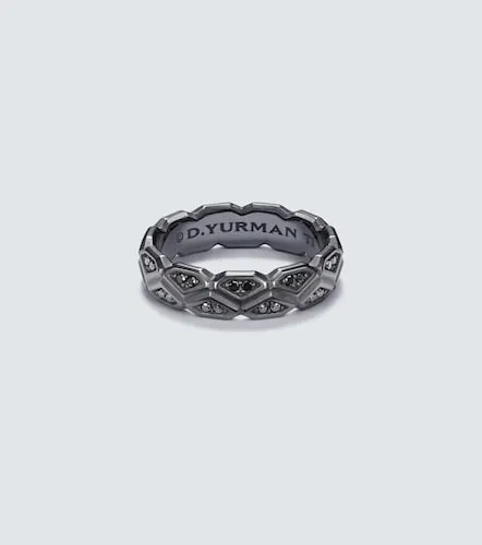 Hex titanium ring with diamonds - David Yurman - Modalova