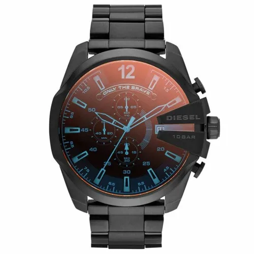 DZ4318 Mega Quartz Stainless Steel Men's Watch - Size One Size - Diesel - Modalova