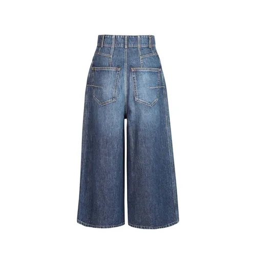 Wide-Leg Denim Jeans Cotton - Women - Dior - Modalova