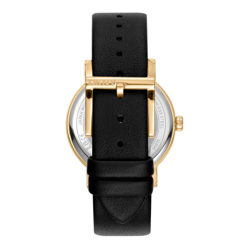 Analog Leather Strap Watch with Buckle Fastening Wo - Watches - DKNY - Modalova