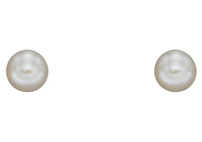 GE2373W 9ct Y/g 7mm Freshwater Pearl Earrings Jewellery - Elements Gold - Modalova