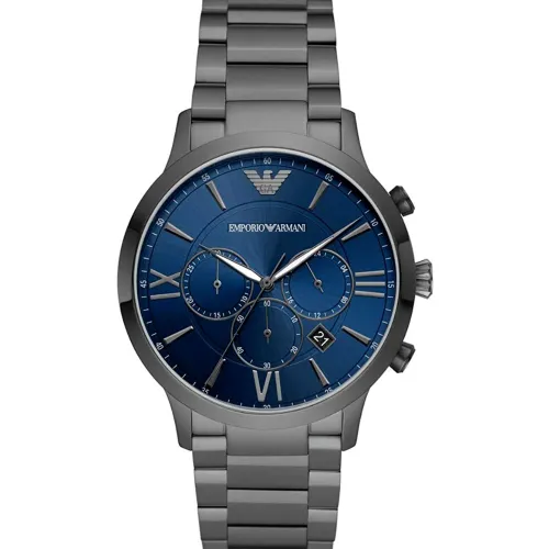 AR11348 chronograph Stainless Steel Men's Watch - Size One Size - Emporio Armani - Modalova