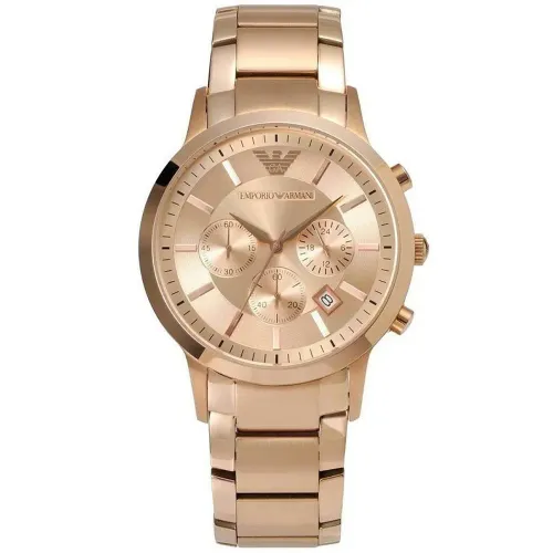 AR2452 Men's Watch Rose Gold - Size One Size - Emporio Armani - Modalova