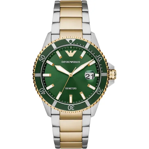 AR80063 Two-Tone Men's Watch - Size One Size - Emporio Armani - Modalova