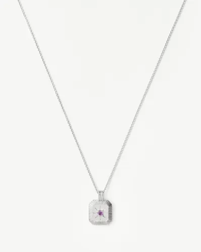 February Birthstone Pendant Necklace | Amethyst/Sterling Silver - Missoma - Modalova