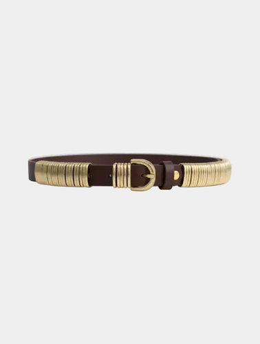 Ring Belt Gold Brown + - Unisex - Federica Tosi - Modalova