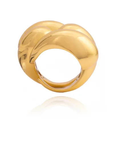 Ring Isa Big Gold Rings - Unisex - Federica Tosi - Modalova