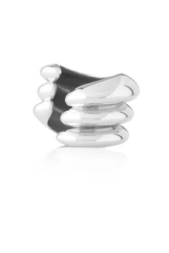 Ring Wave Silver Rings - Unisex - Federica Tosi - Modalova