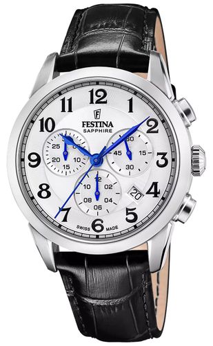 F20041/1 Swiss Made Quartz Chronograph (41mm) Watch - Festina - Modalova