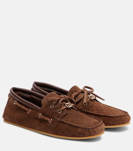 Gucci GG suede boat shoes - Gucci - Modalova