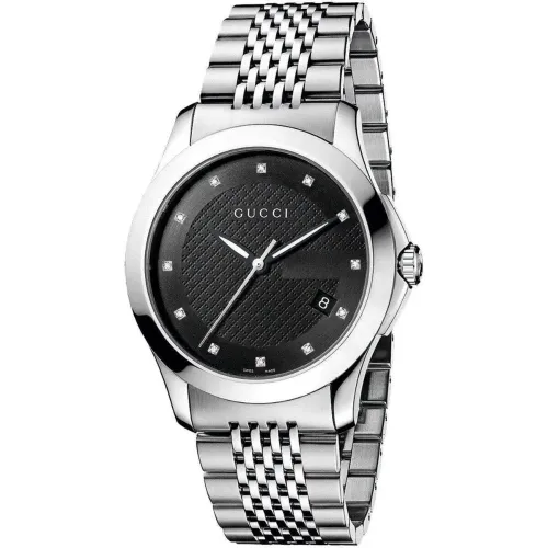 YA126405 G-Timeless Black Dial Men's Watch - Size One Size - Gucci - Modalova
