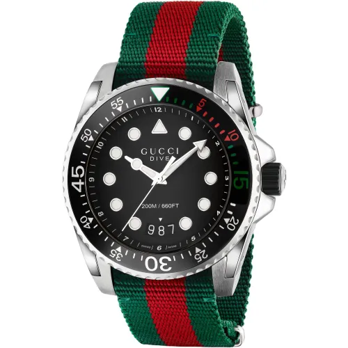YA136209 Black Dial Men's Watch - Size One Size - Gucci - Modalova