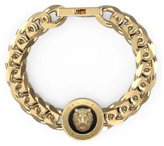 JUMB01314JWYGBKS Gold Plated Lion Face Detail Coin Jewellery - Guess - Modalova