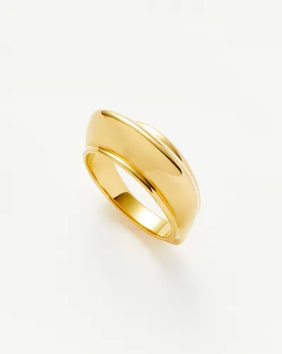 Hera Dome Stacking Ring | 18ct Gold Vermeil - Missoma - Modalova