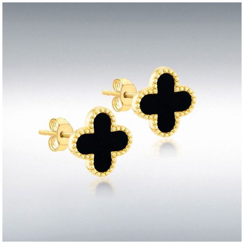 Ct Yellow Gold 11.4mm X 11.4mm Clover Jewellery - James Moore - Modalova