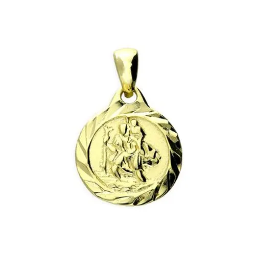 H5963/Y Silver Gold Plate Dia Cut Disc St Jewellery - James Moore CME - Modalova