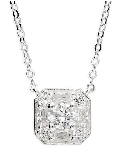 H6333/C Square CZ Necklace Jewellery - James Moore CME - Modalova