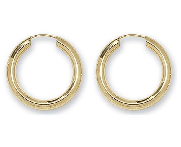 ES131 16mm Hoop Sleeper Earrings Jewellery - James Moore - Modalova