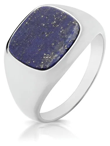 G7545L/Z Silver Triple Plated Cushion Lapis Jewellery - James Moore TH - Modalova