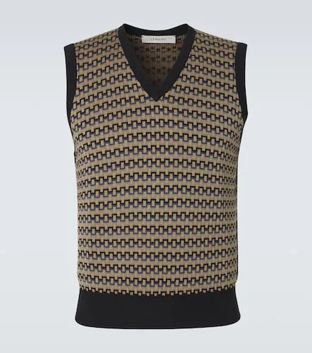 Cotton jacquard sweater vest - Lemaire - Modalova