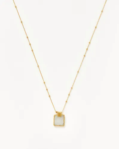 Lena Charm Necklace | 18ct Gold Plated/Rainbow Moonstone - Missoma - Modalova