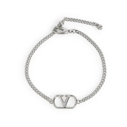 Logo Plaque Chain Bracelet - Valentino Garavani - Modalova