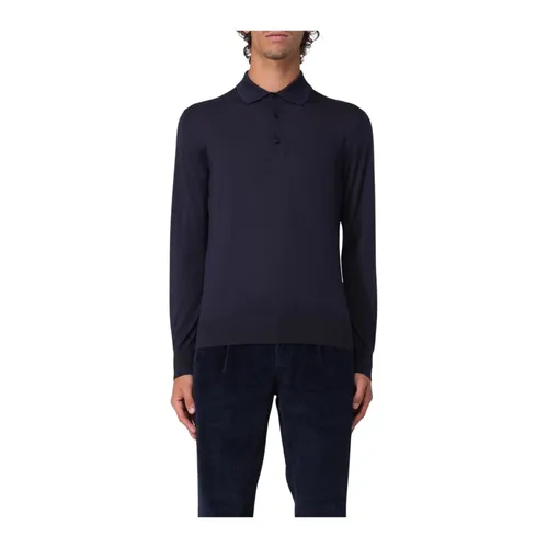 Long Sleeve Knit Polo Shirt - Agnona - Modalova