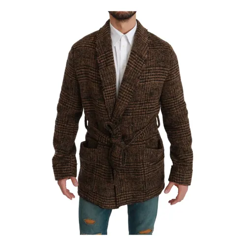 Luxury Belted Cape Jacket - Dolce & Gabbana - Modalova