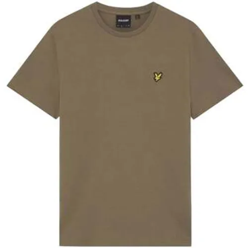 Lyle & Scott Plain T-Shirt Khaki Ash men's T shirt in - Lyle & Scott - Modalova