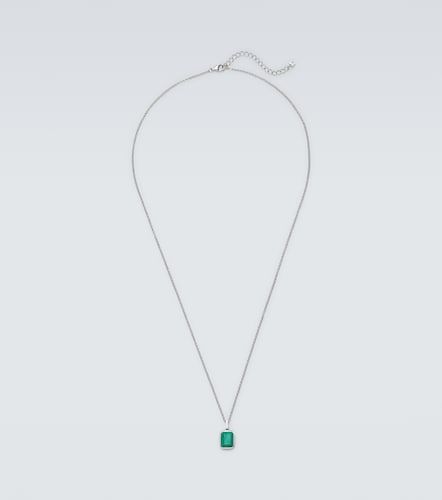 Sterling pendant necklace with malachite - Mateo - Modalova