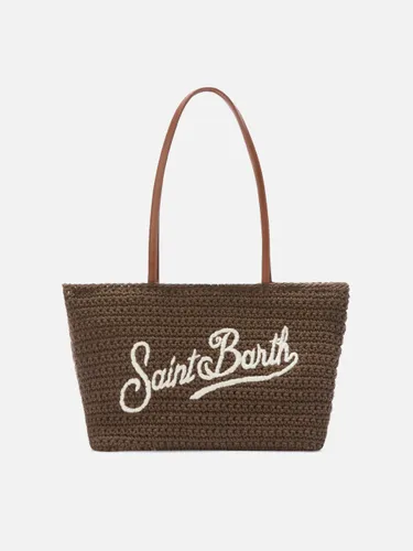 Crochet Tote Medium Bag With Embroidered Logo - Unisex - Mc2 Saint Barth - Modalova