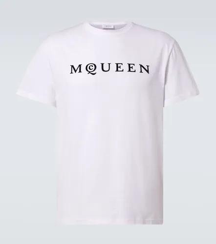 McQueen Logo printed cotton T-shirt - McQueen - Modalova