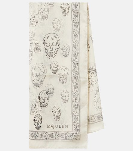 McQueen Skull silk scarf - McQueen - Modalova