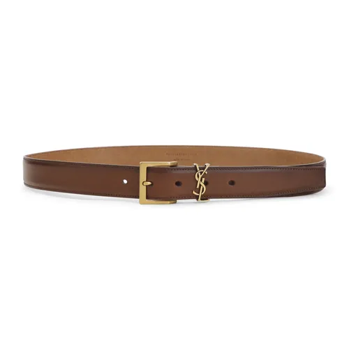 Men's Belts Accessories Red Ss26 - Saint Laurent - Modalova